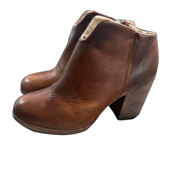 Freebird By Steven Detroit Women's  Size 7  Brown Leather Ankle Booties - Picture 13 of 16